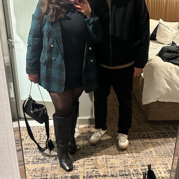 Vince Camuto Black Leather Sangeti Boots Extra Wide Calf - Picture 8 of 8